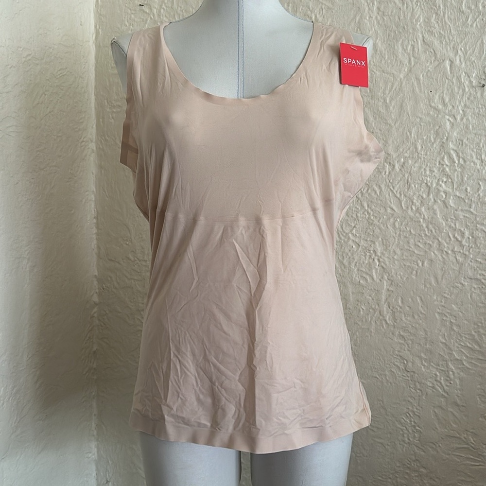 SPANX Thinstincts Cream Nude Beige Shapewear Tank Top NWT Plus 1X